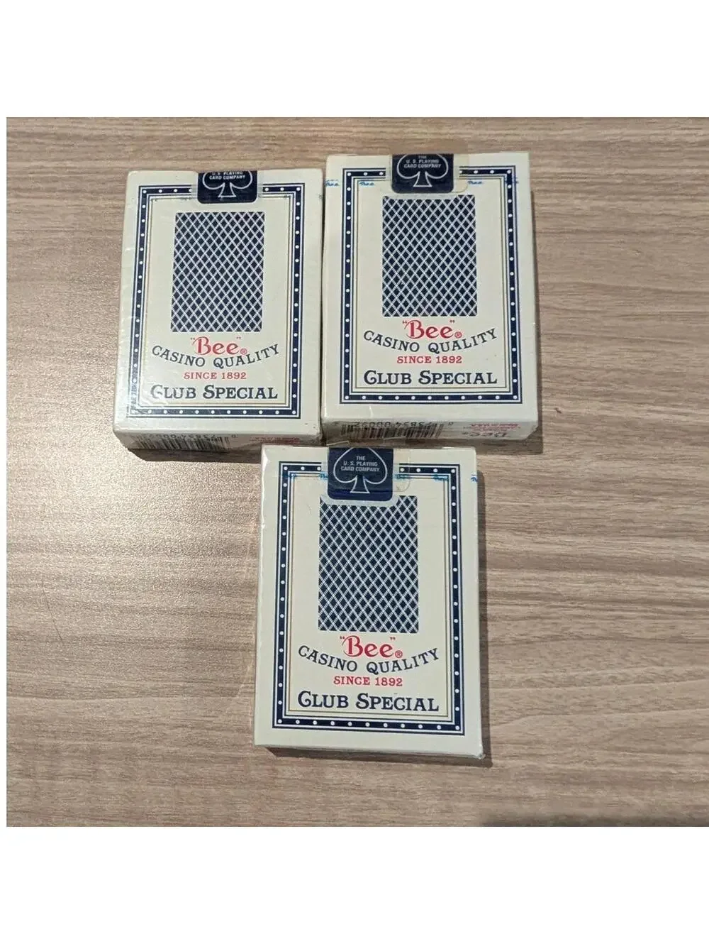 Bee Club Special Playing Cards Lot of 3 Sealed Casino Quality Decks